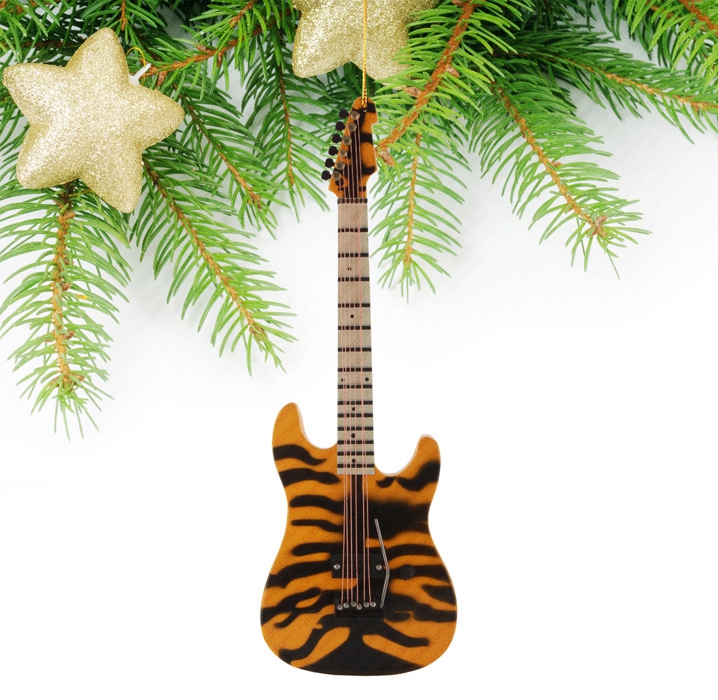 Miniature Tiger skin Guitar-TEG42